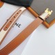 Top AAAAA Replica Celine Triomphe Medium Belt 25mm Brown Clone Cheap