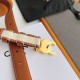 Top AAAAA Replica Celine Triomphe Medium Belt 25mm Brown Clone Cheap