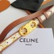 Top AAAAA Replica Celine Triomphe Medium Belt 25mm with Gold-Finish Buckle Clone Cheap