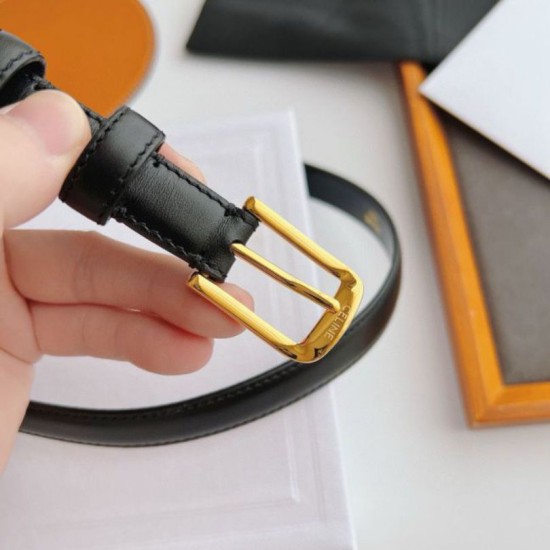 Top AAAAA Replica Celine Elegant Charm Belt 18mm Black with Gold-Finish Clone Cheap