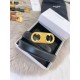 Top AAAAA Replica Celine Triomphe Medium Belt 25mm Black with Taurean Leather Clone Cheap