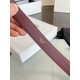 Top AAAAA Replica Celine Vivienne Medium Belt 25mm Natural Calfskin Burgundy Clone Cheap