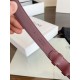 Top AAAAA Replica Celine Vivienne Medium Belt 25mm Natural Calfskin Burgundy Clone Cheap