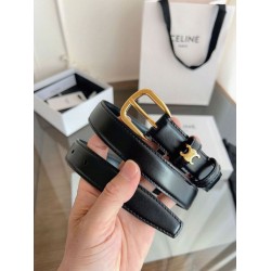 Top AAAAA Replica Celine Vivienne Medium Belt 25mm Natural Calfskin Black Clone Cheap