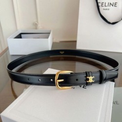 Top AAAAA Replica Celine Vivienne Medium Belt 25mm Natural Calfskin Black Clone Cheap