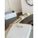 Top AAAAA Replica Celine Vivienne Medium Belt 25mm White Natural Calfskin Clone Cheap