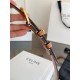 Top AAAAA Replica Celine Vivienne Medium Belt 25mm Brown Natural Calfskin Clone Cheap