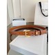 Top AAAAA Replica Celine Vivienne Medium Belt 25mm Brown Natural Calfskin Clone Cheap