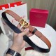 Top AAAAA Replica Valentino Garavani Reversible Belt with VLogo 30mm Brown/Black Clone Cheap