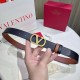 Top AAAAA Replica Valentino Garavani Reversible Belt with VLogo 30mm Brown/Black Clone Cheap
