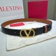 Top AAAAA Replica Valentino Garavani Reversible Belt with VLogo 30mm Brown/Black Clone Cheap