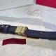 Top AAAAA Replica Valentino Garavani Reversible Belt with VLogo 30mm Blue/Black Clone Cheap