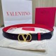 Top AAAAA Replica Valentino Garavani Reversible Belt with VLogo 30mm Red/Black Clone Cheap