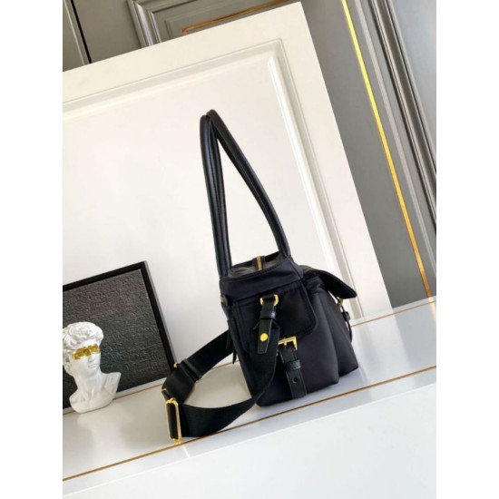 Top AAAAA Replica Prada Explore Medium Nappa Tote Bag 1BG596 Black Clone Cheap