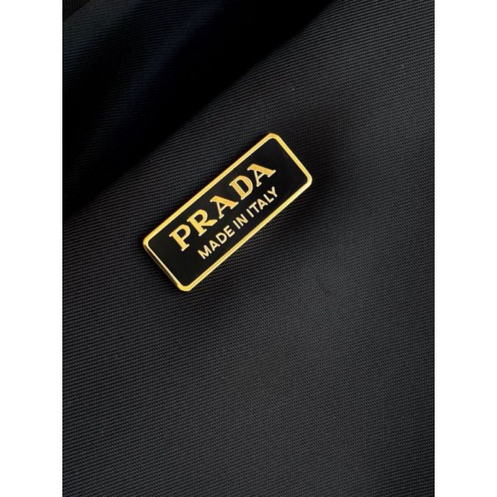 Top AAAAA Replica Prada Explore Medium Nappa Tote Bag 1BG596 Black Clone Cheap