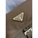 Top AAAAA Replica Prada Explore Large Nappa Leather Flap Bag 1BD391 Brown Clone Cheap