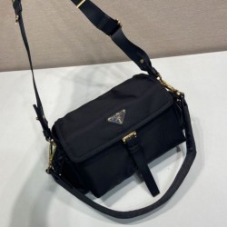 Fake Prada Explore Re-Nylon Medium Flap Bag 1BD394 Black Replica Top AAAAA Replica Prada Explore Re-Nylon Medium Flap Bag 1BD394 Black Clone Cheap
