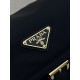 Top AAAAA Replica Prada Explore Re-Nylon Medium Flap Bag 1BD394 Black Clone Cheap