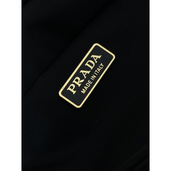 Top AAAAA Replica Prada Explore Re-Nylon Medium Flap Bag 1BD394 Black Clone Cheap