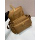 Top AAAAA Replica Prada Explore Re-Nylon Medium Flap Bag 1BD394 Brown Clone Cheap