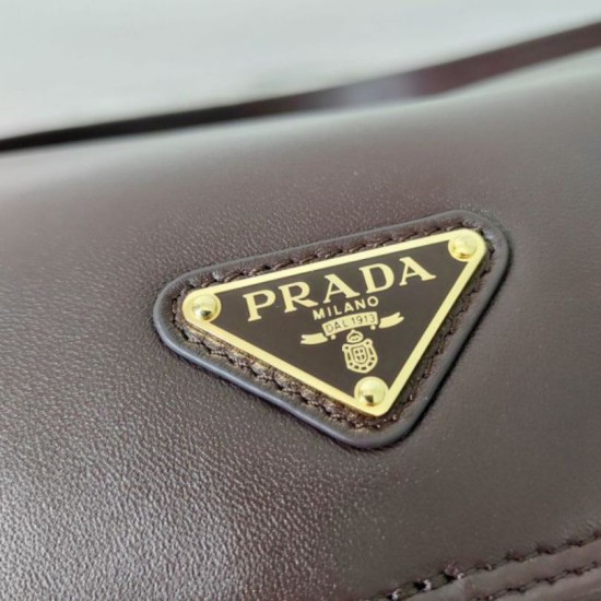 Top AAAAA Replica Prada Explore Medium Flap Bag 1BD394 Burgundy Clone Cheap