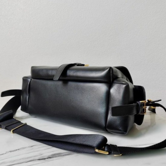 Top AAAAA Replica Prada Explore Medium Flap Bag 1BD394 Black Clone Cheap