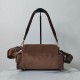 Top AAAAA Replica Prada Explore Medium Suede Flap Crossbody Bag Brown Clone Cheap