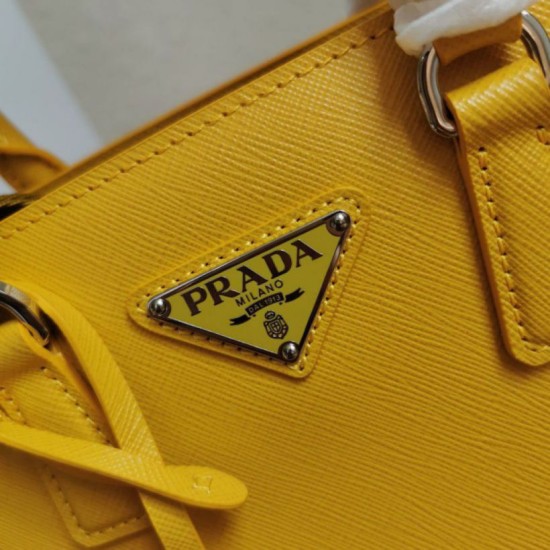 Top AAAAA Replica Prada Galleria Saffiano Small/Medium/Large Handbag Yellow Clone Cheap