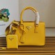 Top AAAAA Replica Prada Galleria Saffiano Small/Medium/Large Handbag Yellow Clone Cheap
