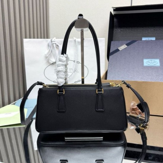 Top AAAAA Replica Prada Galleria Saffiano Medium Tote Bag 1BA457 Black Clone Cheap