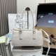 Top AAAAA Replica Prada Galleria Saffiano Medium Tote Bag 1BA457 White Clone Cheap