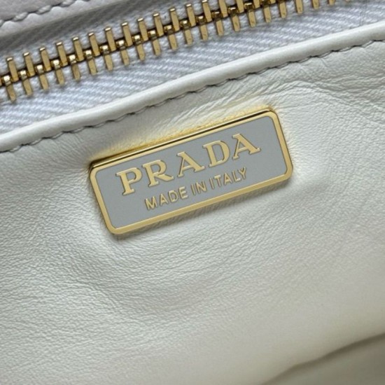 Top AAAAA Replica Prada Galleria Saffiano Medium Tote Bag 1BA457 White Clone Cheap
