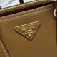 Top AAAAA Replica Prada Galleria Saffiano Medium Tote Bag 1BA457 Brown Clone Cheap