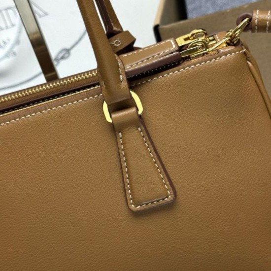 Top AAAAA Replica Prada Galleria Saffiano Medium Tote Bag 1BA457 Brown Clone Cheap