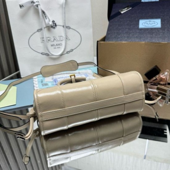 Fake Prada Bonnie Mini Handbag 1BA486 Beige Replica Top AAAAA Replica Prada Bonnie Mini Handbag 1BA486 Beige Clone Cheap