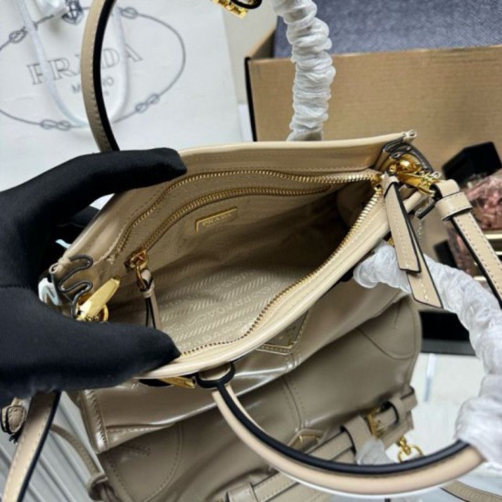 Fake Prada Bonnie Mini Handbag 1BA486 Beige Replica Top AAAAA Replica Prada Bonnie Mini Handbag 1BA486 Beige Clone Cheap