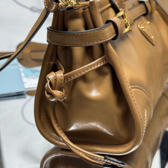 Top AAAAA Replica Prada Bonnie Mini Handbag 1BA486 Brown Clone Cheap