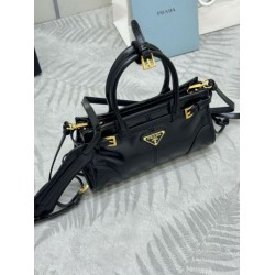 Top AAAAA Replica Prada Bonnie Mini Handbag 1BA486 Black Clone Cheap