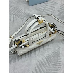Top AAAAA Replica Prada Bonnie Mini Handbag 1BA486 White Clone Cheap