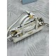Fake Prada Bonnie Mini Handbag 1BA486 White Replica Top AAAAA Replica Prada Bonnie Mini Handbag 1BA486 White Clone Cheap
