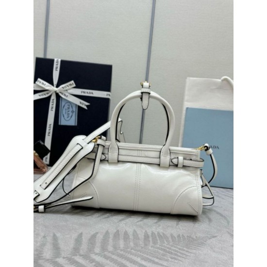 Fake Prada Bonnie Mini Handbag 1BA486 White Replica Top AAAAA Replica Prada Bonnie Mini Handbag 1BA486 White Clone Cheap