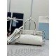 Fake Prada Bonnie Mini Handbag 1BA486 White Replica Top AAAAA Replica Prada Bonnie Mini Handbag 1BA486 White Clone Cheap