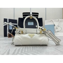 Top AAAAA Replica Prada Bonnie Mini Handbag 1BA486 White Clone Cheap