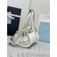 Fake Prada Bonnie Mini Handbag 1BA486 White Replica Top AAAAA Replica Prada Bonnie Mini Handbag 1BA486 White Clone Cheap