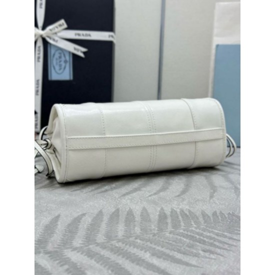 Fake Prada Bonnie Mini Handbag 1BA486 White Replica Top AAAAA Replica Prada Bonnie Mini Handbag 1BA486 White Clone Cheap