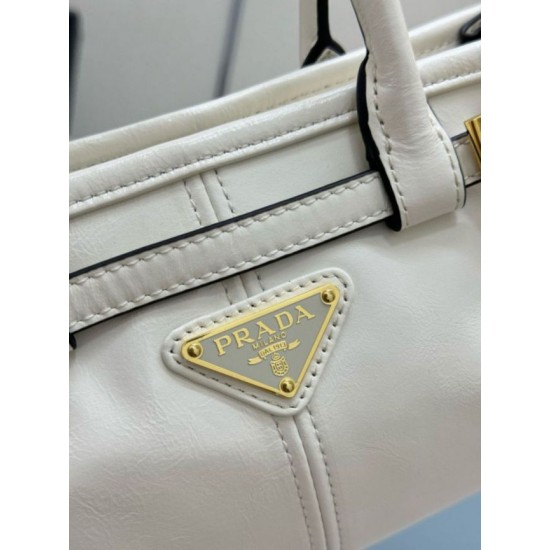 Fake Prada Bonnie Mini Handbag 1BA486 White Replica Top AAAAA Replica Prada Bonnie Mini Handbag 1BA486 White Clone Cheap