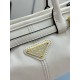 Fake Prada Bonnie Mini Handbag 1BA486 White Replica Top AAAAA Replica Prada Bonnie Mini Handbag 1BA486 White Clone Cheap