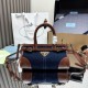 Top AAAAA Replica Prada Bonnie Mini Handbag 1BA486 Blue/Brown Clone Cheap