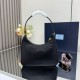 Fake Prada Re-Edition 2005 Re-Nylon Saffiano Mini Hobo Bag 1N204M Black Replica Top AAAAA Replica Prada Re-Edition 2005 Re-Nylon Saffiano Mini Hobo Bag 1N204M Black Clone Cheap
