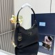 Fake Prada Re-Edition 2005 Re-Nylon Saffiano Mini Hobo Bag 1N204M Black Replica Top AAAAA Replica Prada Re-Edition 2005 Re-Nylon Saffiano Mini Hobo Bag 1N204M Black Clone Cheap